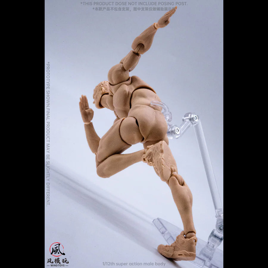 WIND TOYS 1/12 Super Action Male Body Figure White/Yellow/Tan