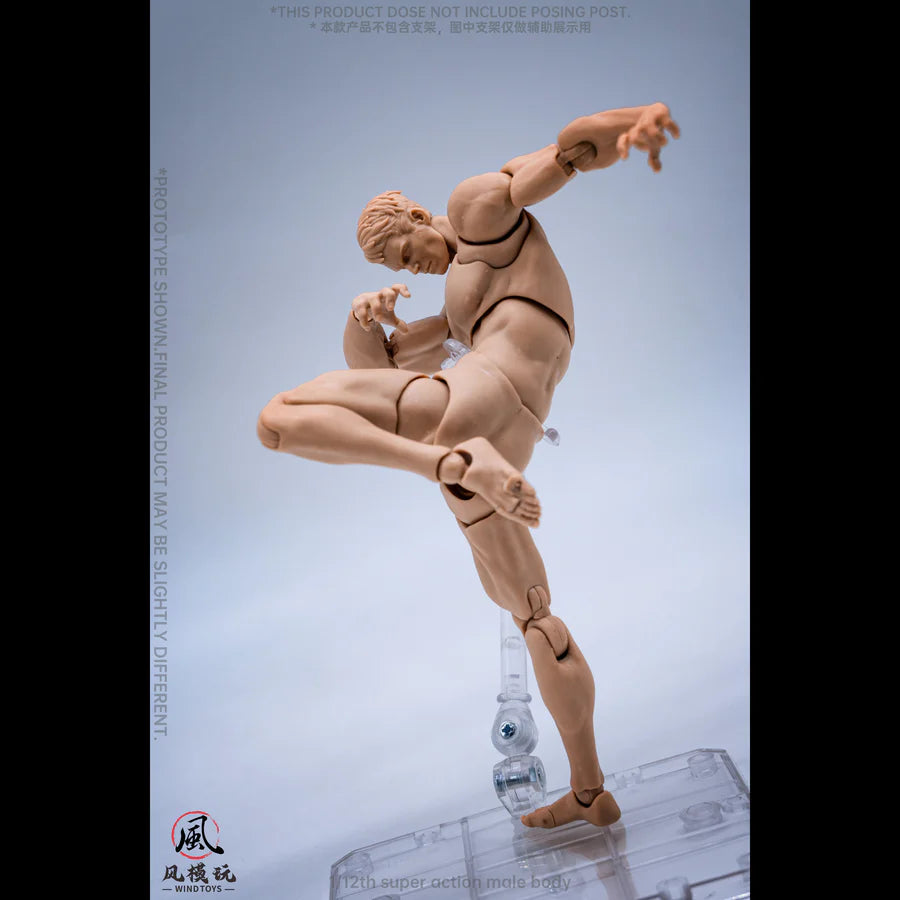 WIND TOYS 1/12 Super Action Male Body Figure White/Yellow/Tan