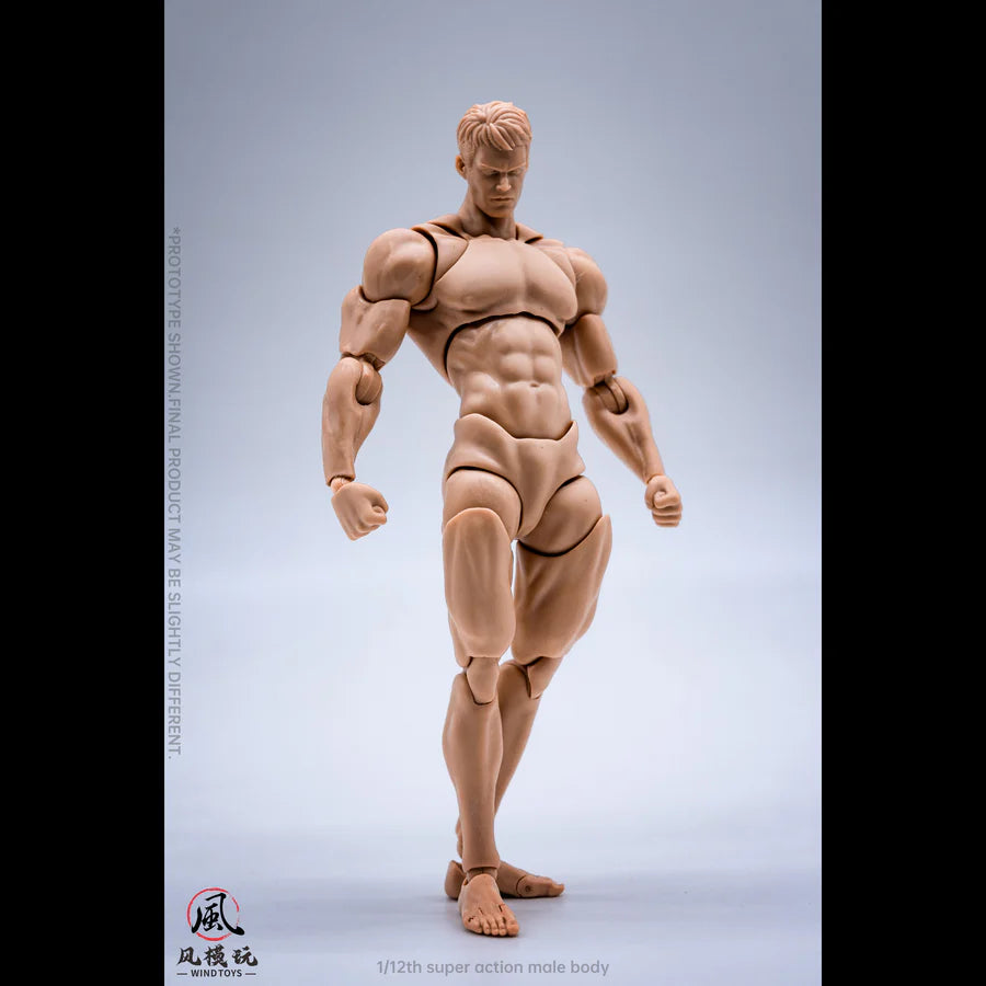 WIND TOYS 1/12 Super Action Male Body Figure White/Yellow/Tan