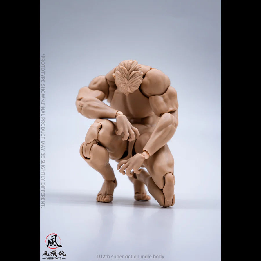 WIND TOYS 1/12 Super Action Male Body Figure White/Yellow/Tan