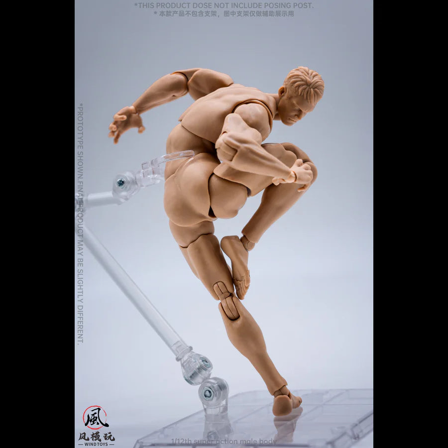 WIND TOYS 1/12 Super Action Male Body Figure White/Yellow/Tan