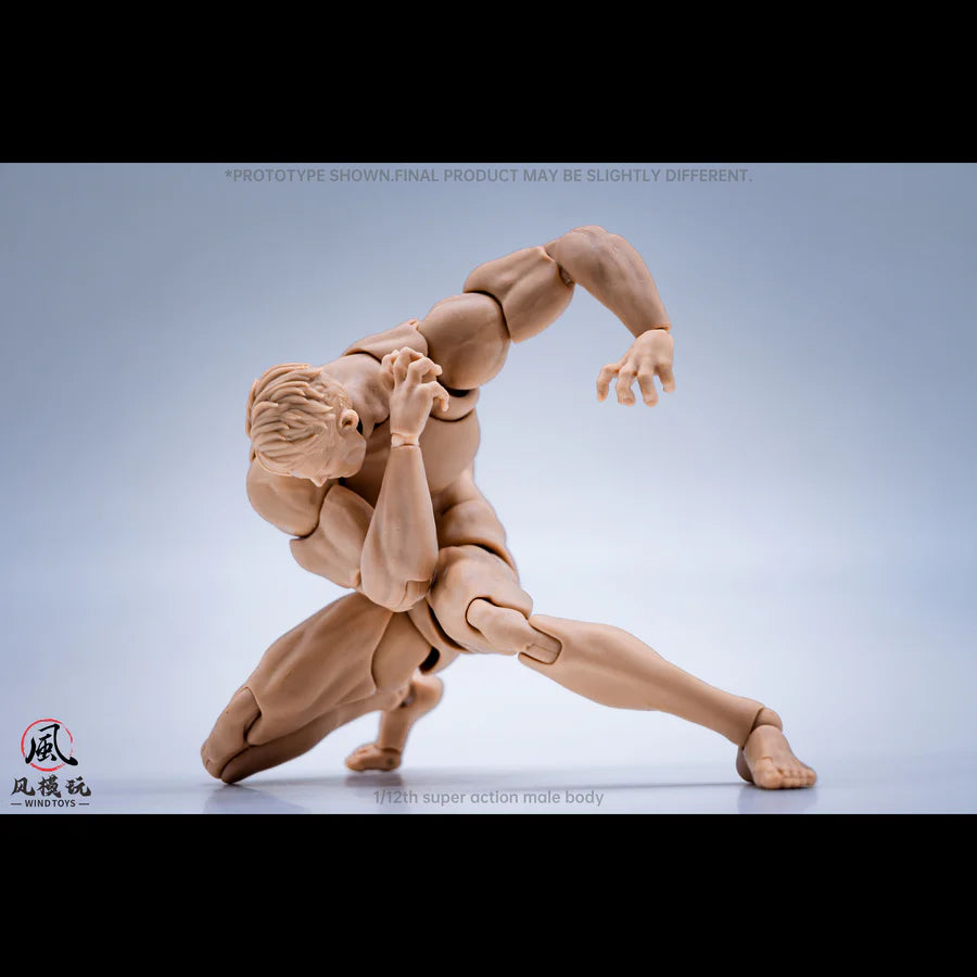 WIND TOYS 1/12 Super Action Male Body Figure White/Yellow/Tan