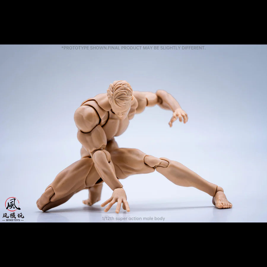 WIND TOYS 1/12 Super Action Male Body Figure White/Yellow/Tan