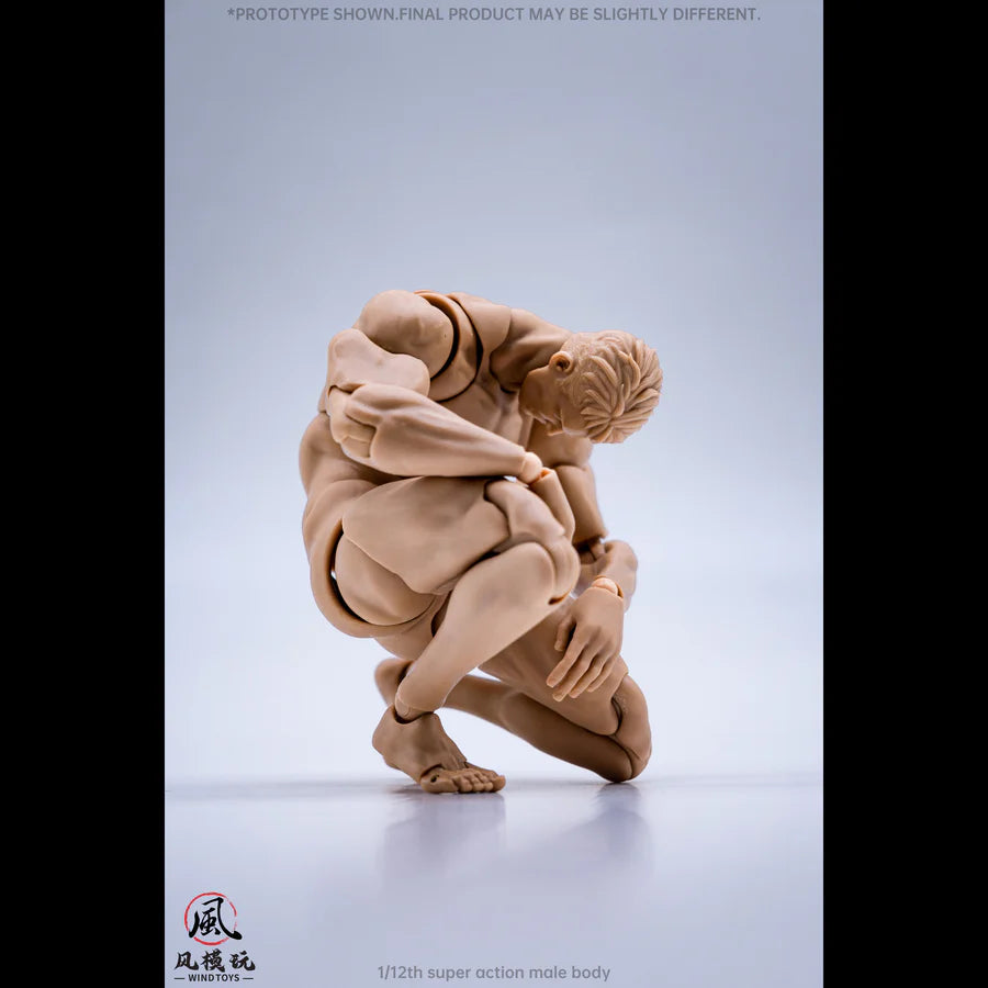 WIND TOYS 1/12 Super Action Male Body Figure White/Yellow/Tan