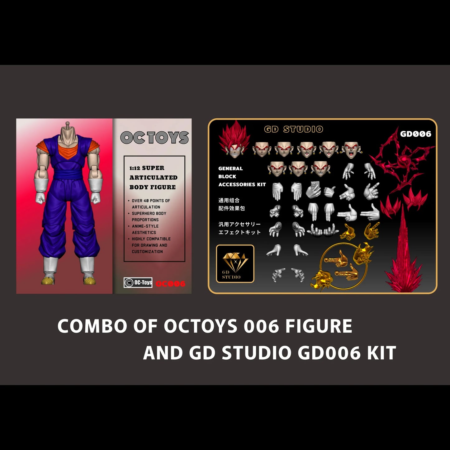 (Pre-Order) OCtoys 004, 005 and 006 GD Studio GD004,005 and 006 and Combo, bonus etc