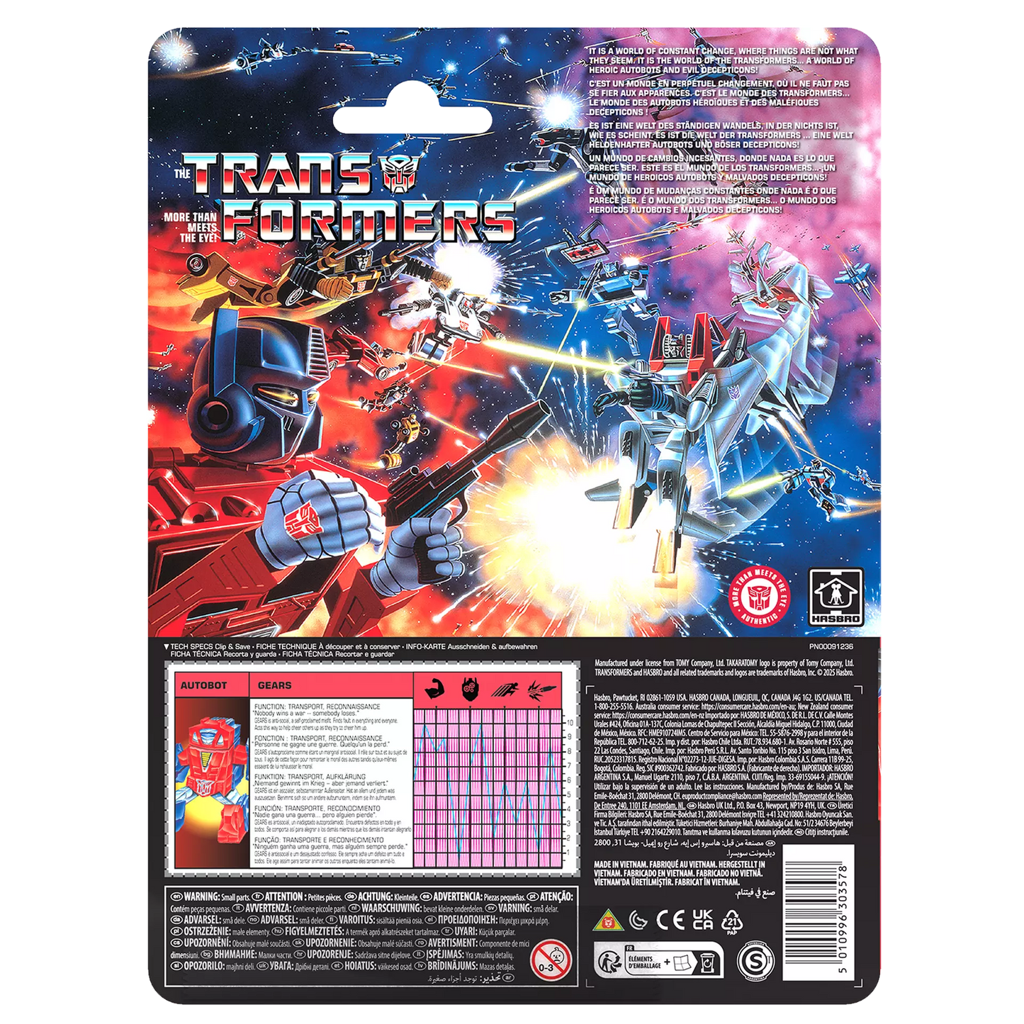 Hasbro Transformers Retro G1 Autobot Gears