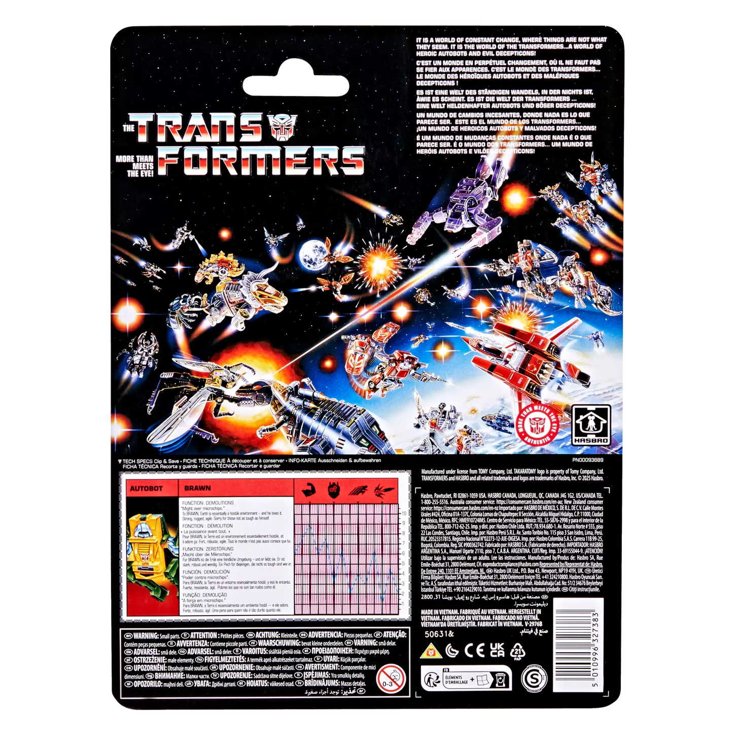 Hasbro Transformers Retro G1 Autobot Brawn