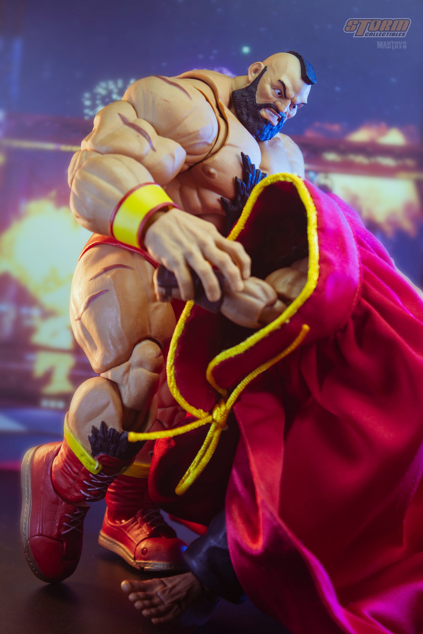 Custom 1/12 Clothing Accessories for Storm Toys Zangief Cloak for 1/10 Figures