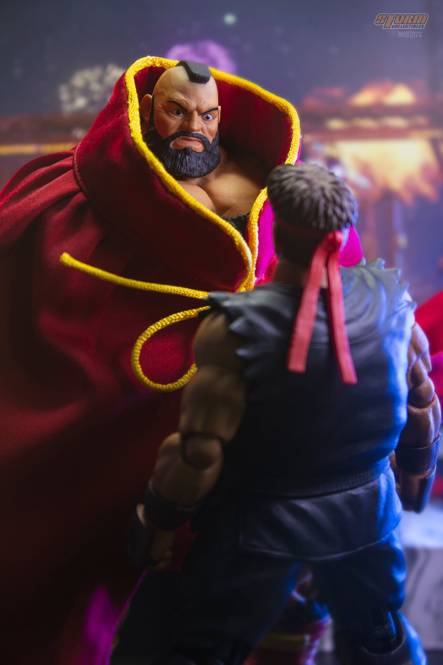 Custom 1/12 Clothing Accessories for Storm Toys Zangief Cloak for 1/10 Figures