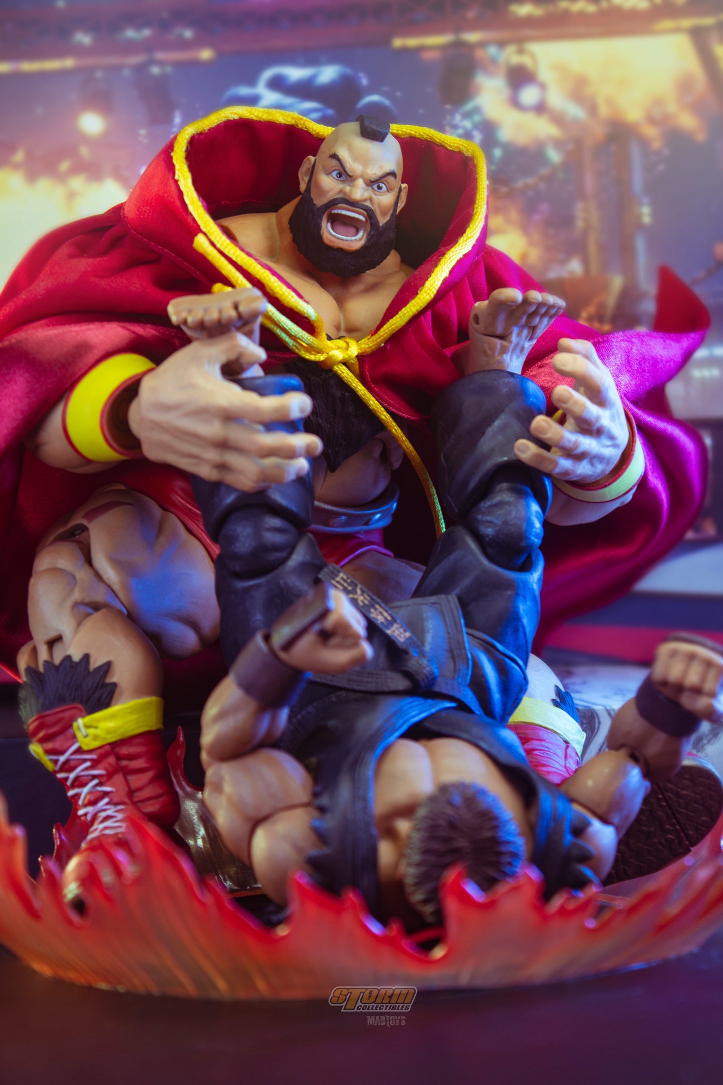 Custom 1/12 Clothing Accessories for Storm Toys Zangief Cloak for 1/10 Figures