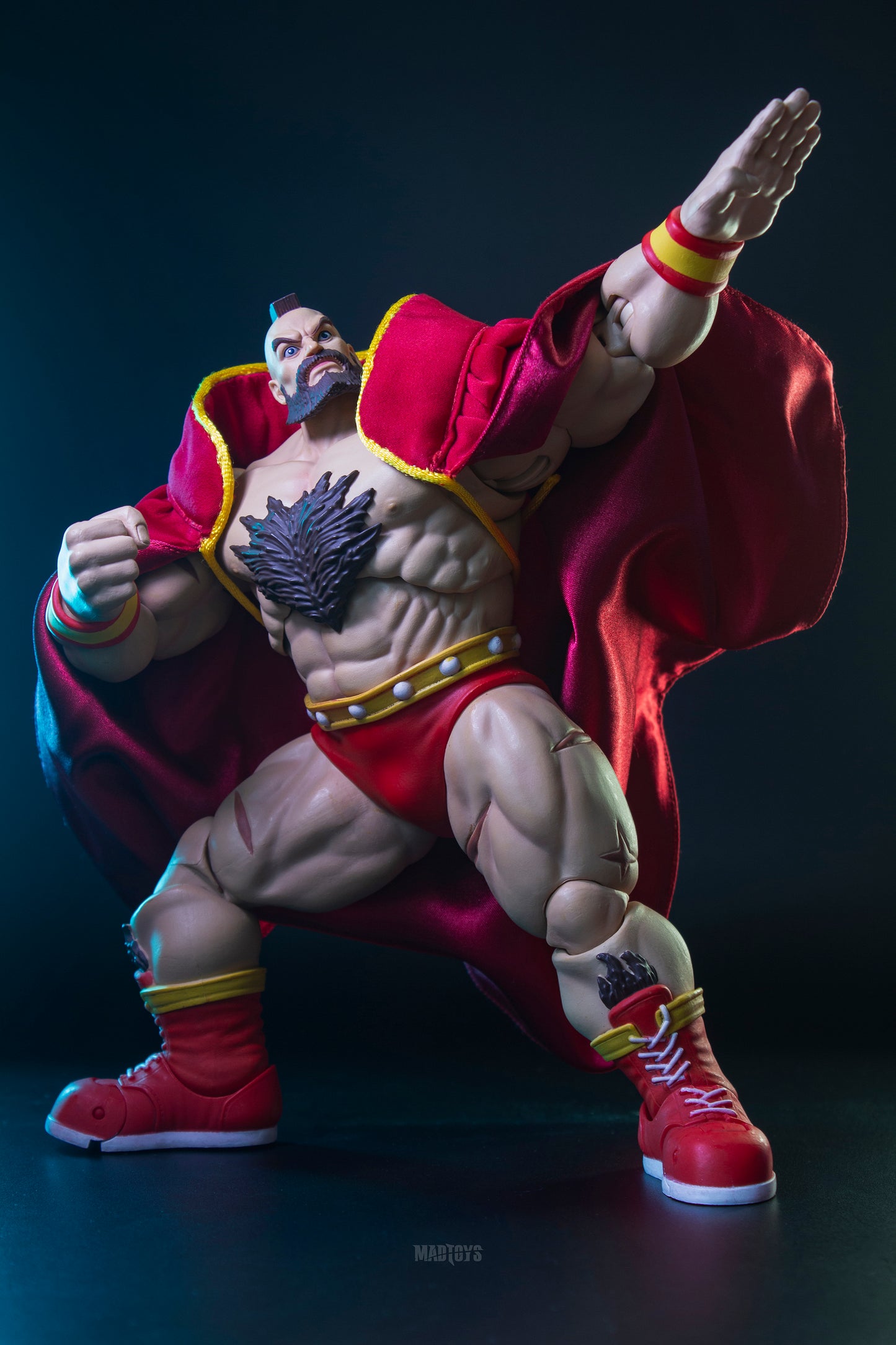 Custom 1/12 Clothing Accessories for Storm Toys Zangief Cloak for 1/10 Figures