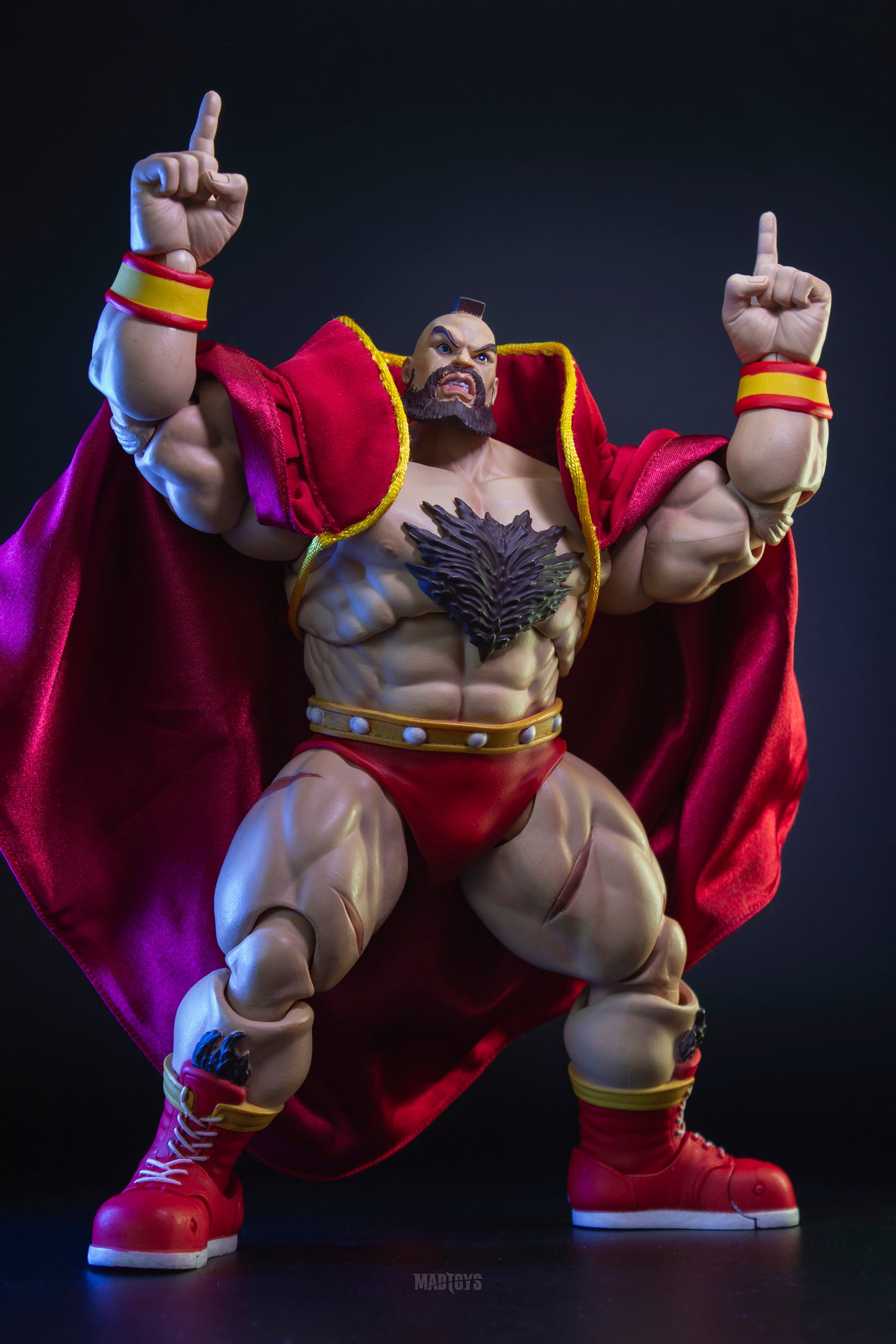 Custom 1/12 Clothing Accessories for Storm Toys Zangief Cloak for 1/10 Figures