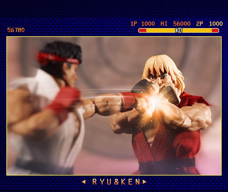 Custom 1/12 Clothing Accessories For Jada Ryu and Ken