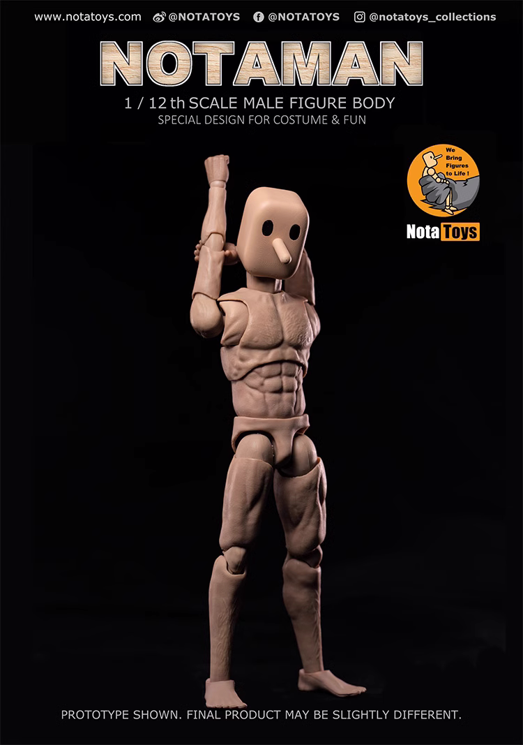 Notaman 1/12 6 inch figure body