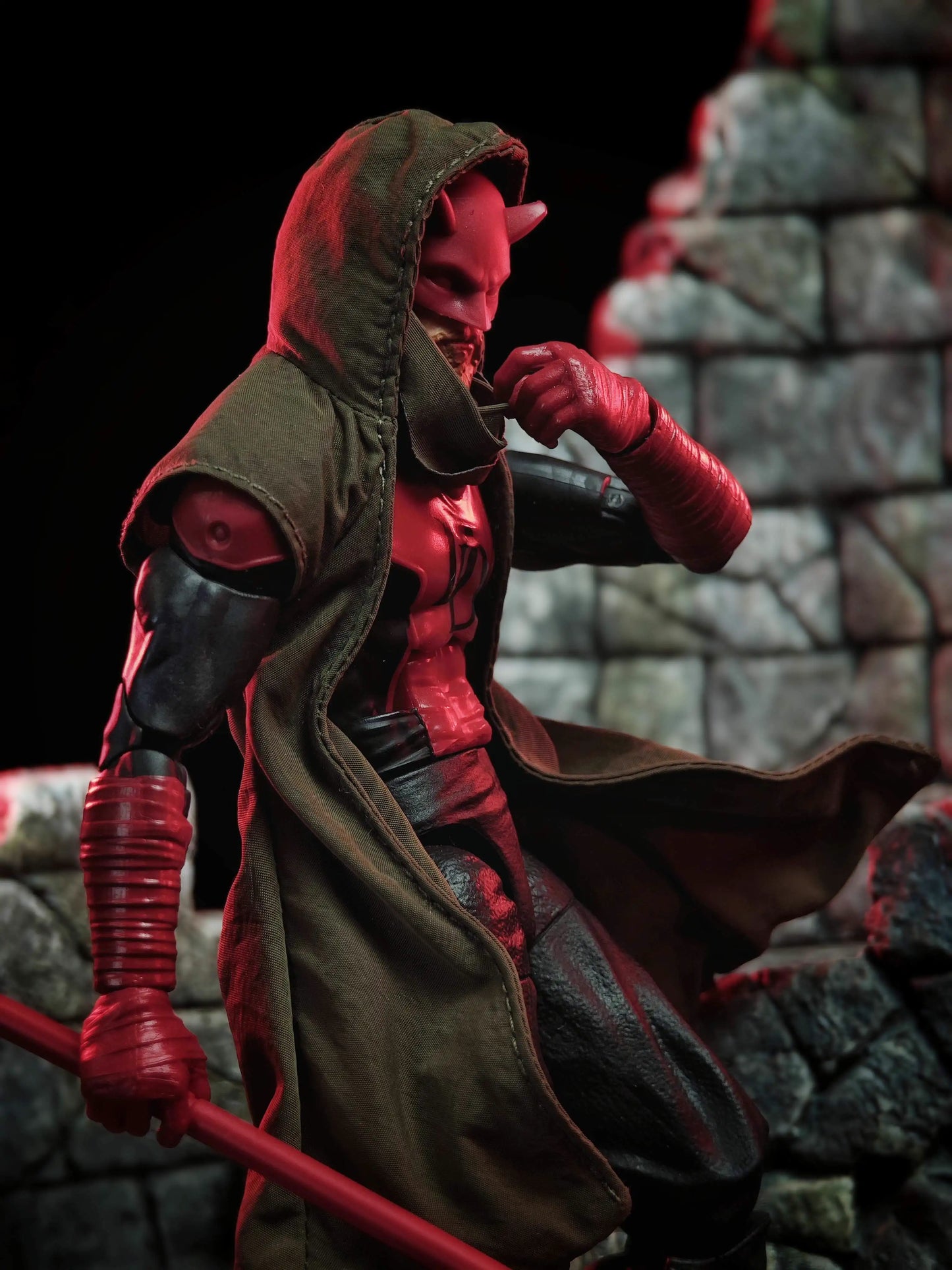 Custom 1/12 Clothing Accessories Cloth for Mafex / Marvel legions Daredevil