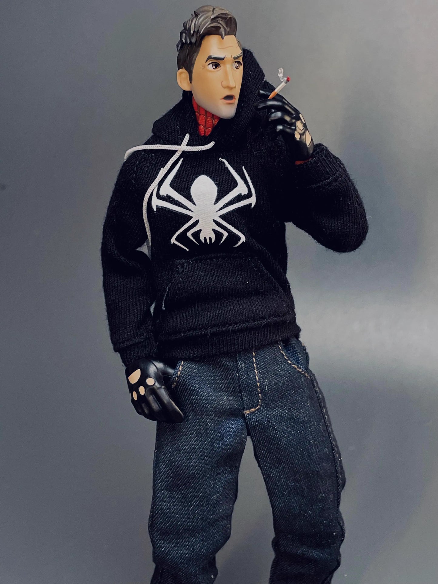 Spider Hoodie for 1/12 6 inch figure