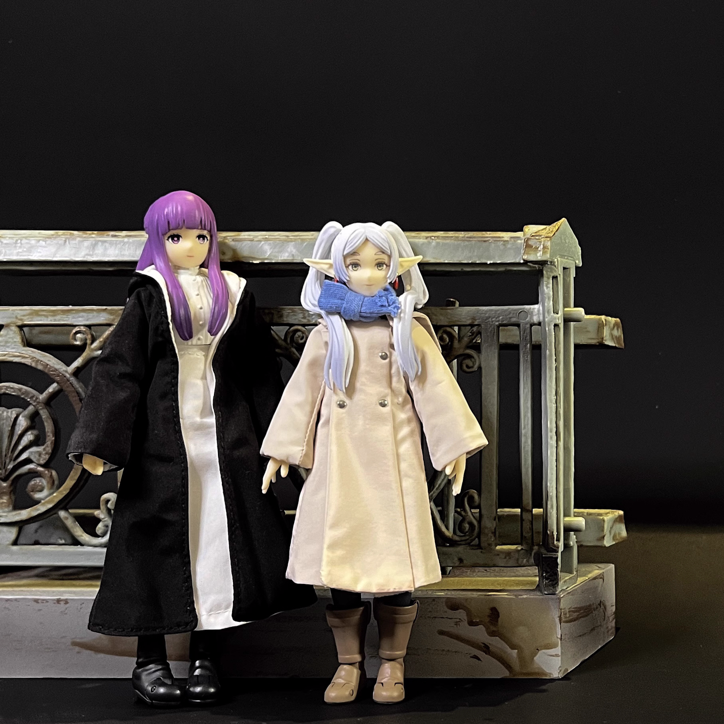 Custom 1/12 Clothing Accessories Coat and Scarf for SHF Frieren