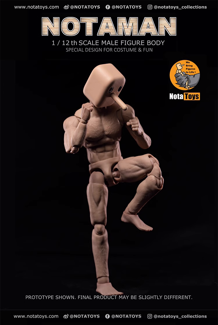 Notaman 1/12 6 inch figure body