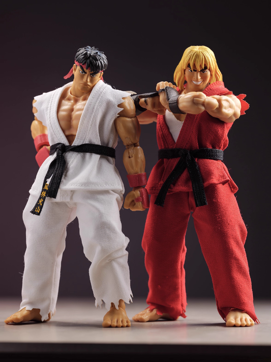 Custom 1/12 Clothing Accessories Clothes for Jada Storm Arena Ryu and Ken