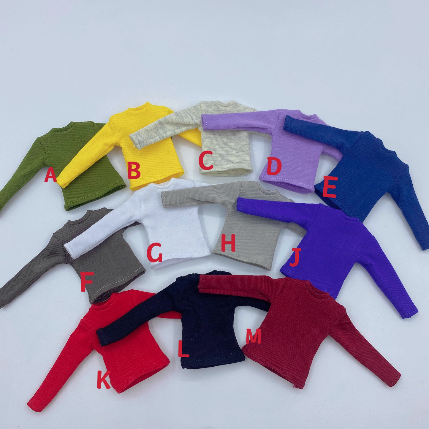 Tops for 1/12 6 inch figure