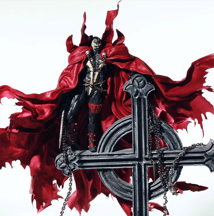 Custom 1/12 Clothing Accessories for McFarlane Spawn Cape & two chains