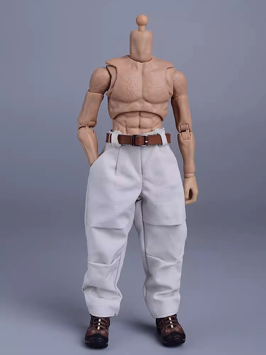 Custom 1/12 Clothing Accessories Pant and Belt for 1/12 6 inch figure