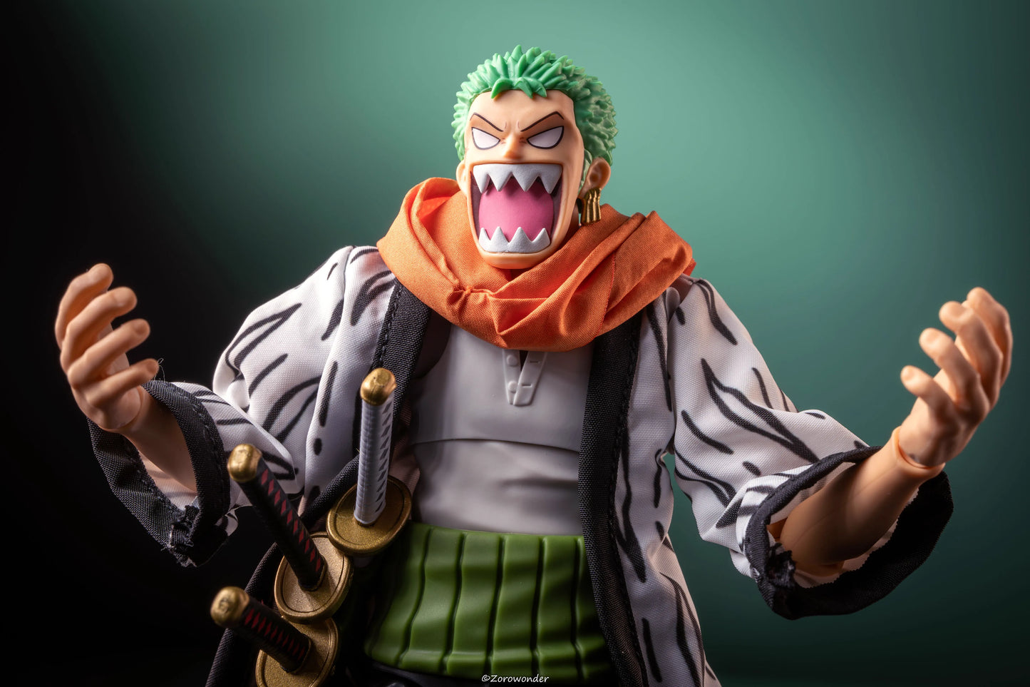 Custom 1/12 Clothing Scurf and Hat for SHF Zoro