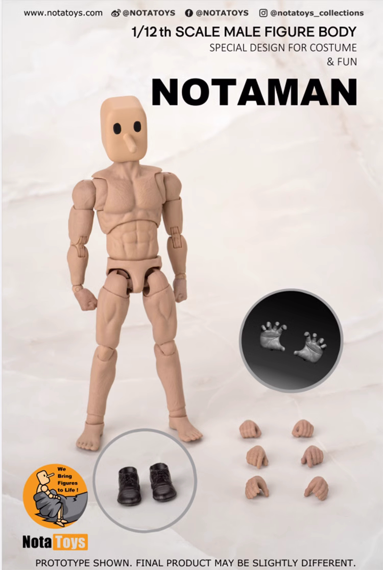 Notaman 1/12 6 inch figure body