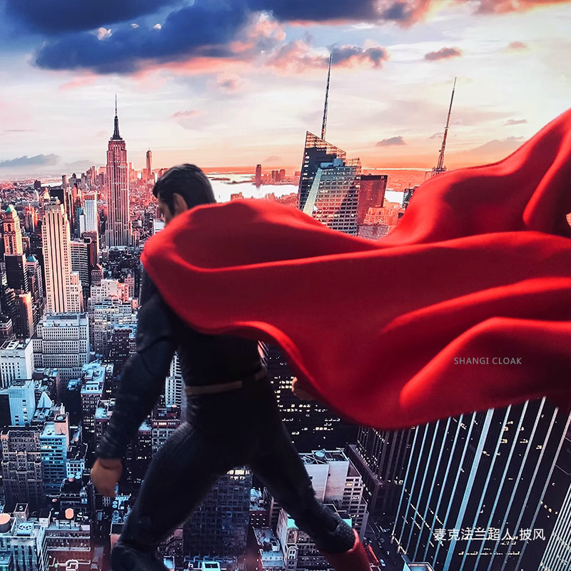 Custom 1/12 Clothing Accessories for Mcfarlane Superman Cloak 1/12
