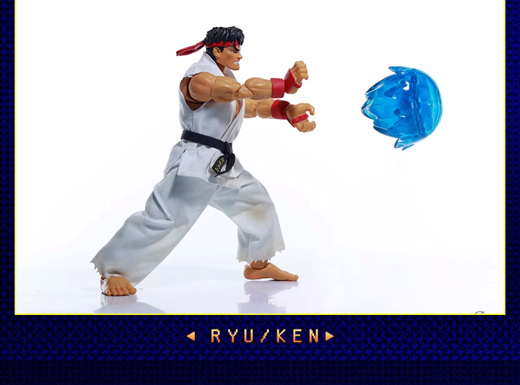 Custom 1/12 Clothing Accessories For Jada Ryu and Ken