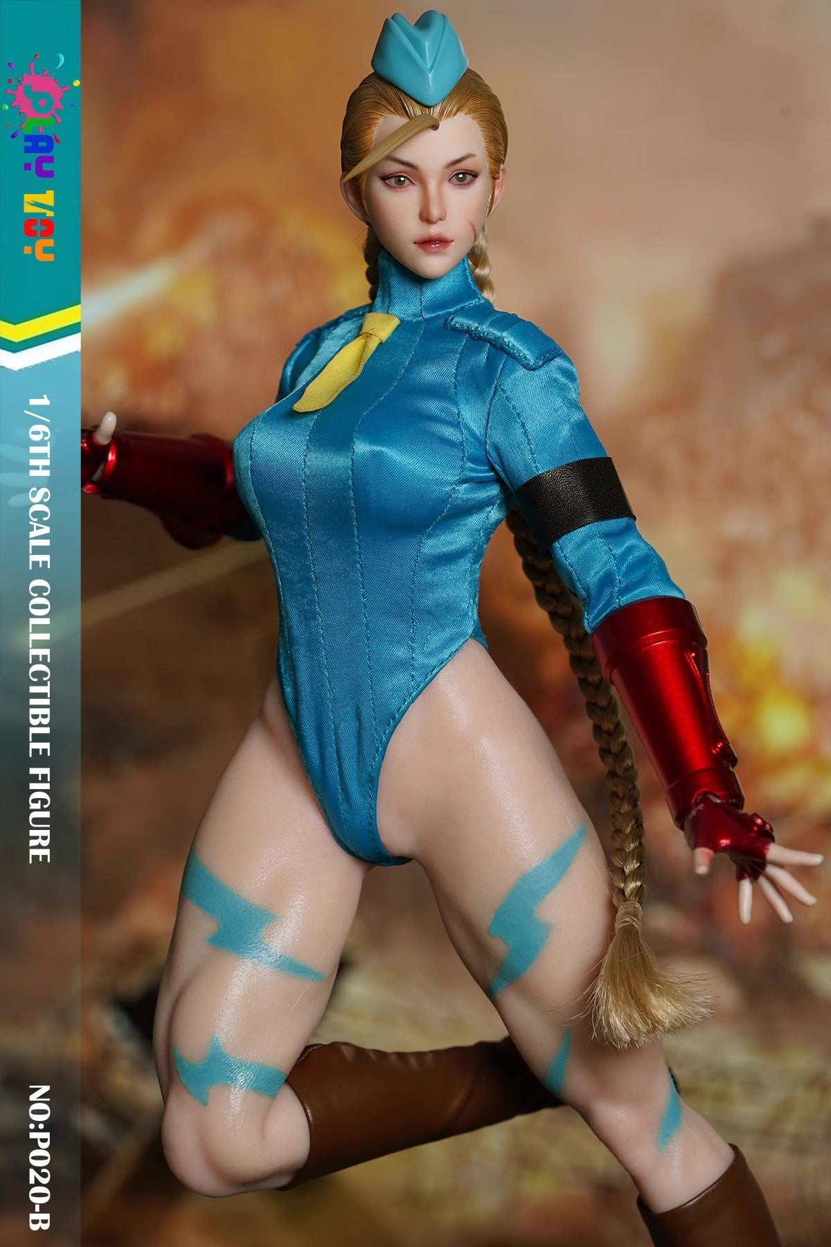 (Pre-Order) PLAY TOY 1/6 Goddess of Fighting P020-B Street Fighter Seamless Figure