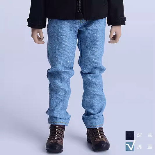 Custom 1/12 Clothing Accessories Jeans for 1/12 6 inch figure