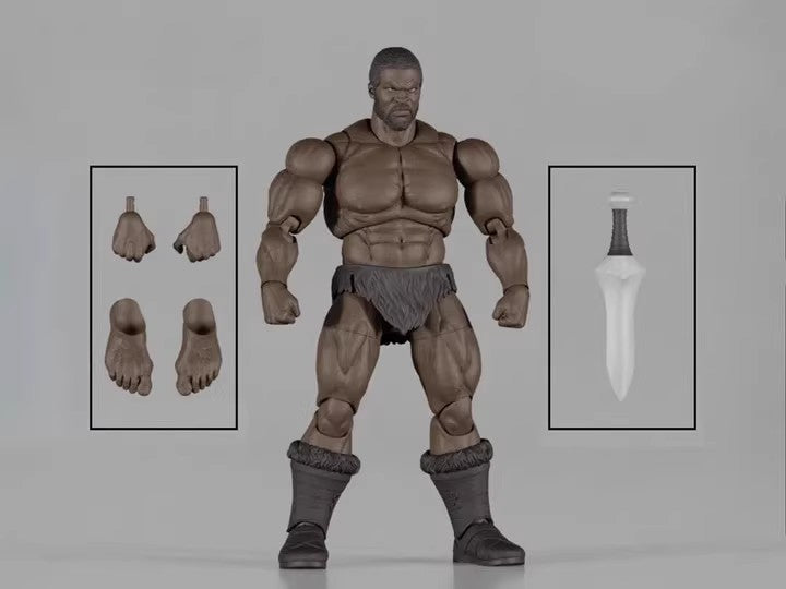 (Pre-Order) Brutal Realm African Warrior Barbarian 1/12 Scale Action Figure