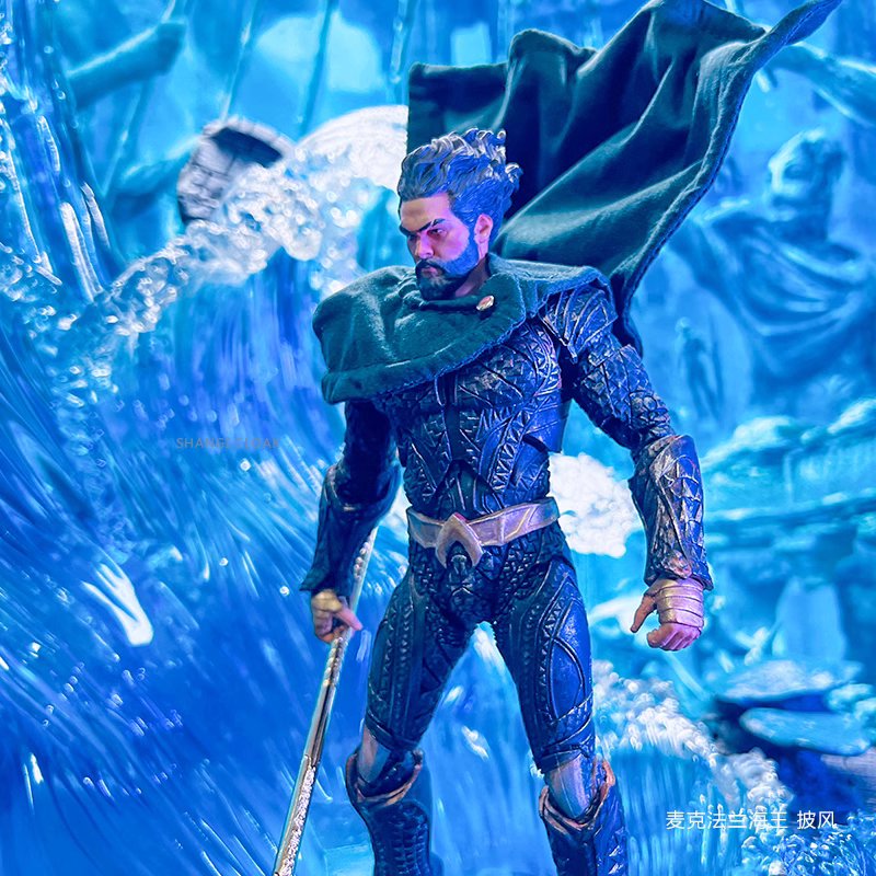 Custom 1/12 Clothing Accessories for Mcfarlane Aquaman Cloak 1/12