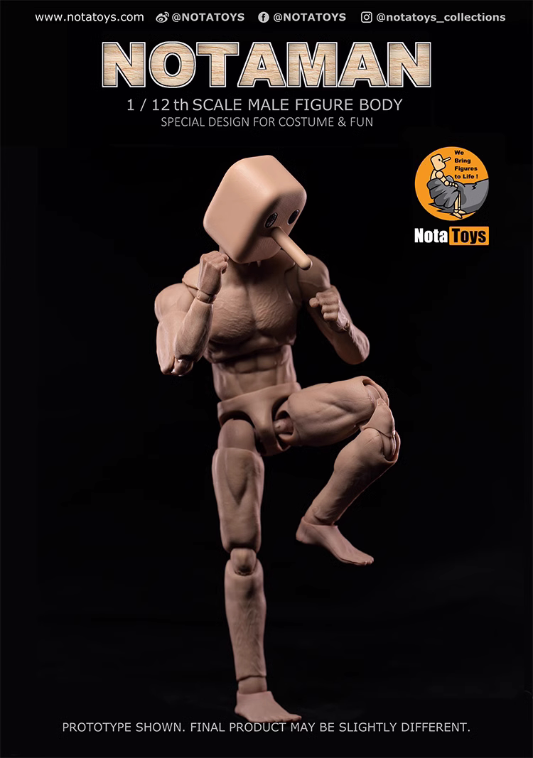 Notaman 1/12 6 inch figure body