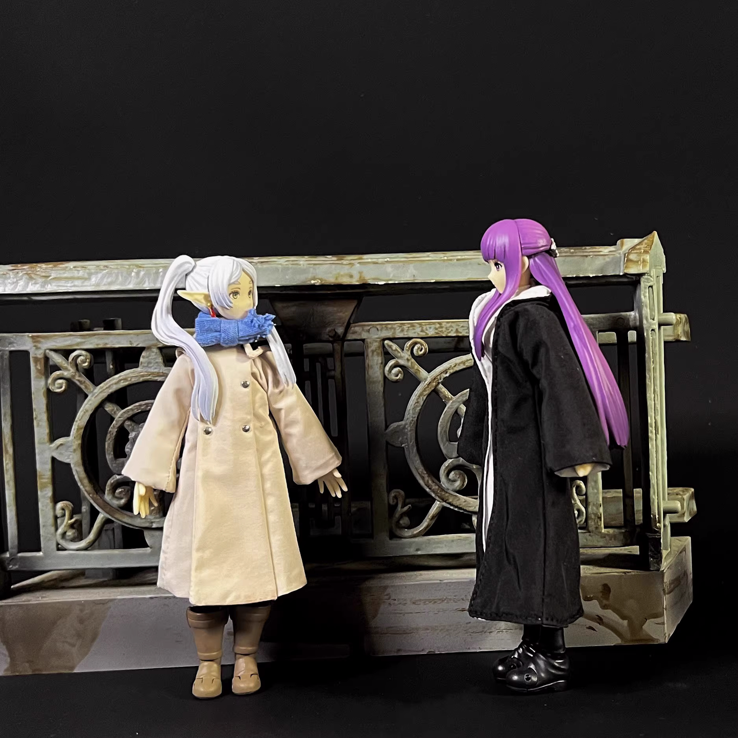 Custom 1/12 Clothing Accessories Coat and Scarf for SHF Frieren