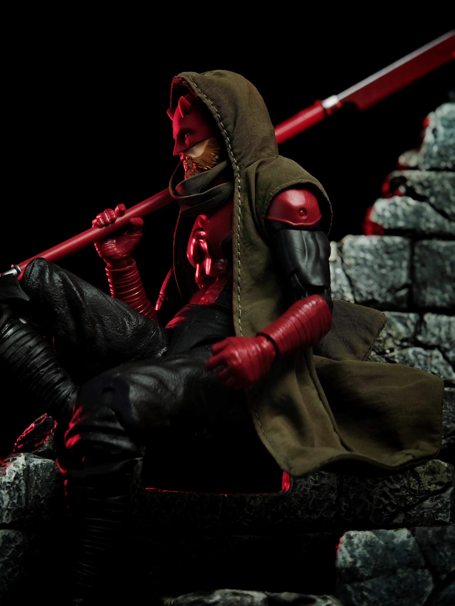 Custom 1/12 Clothing Accessories Cloth for Mafex / Marvel legions Daredevil
