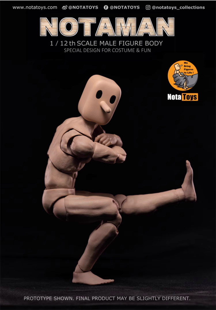 Notaman 1/12 6 inch figure body