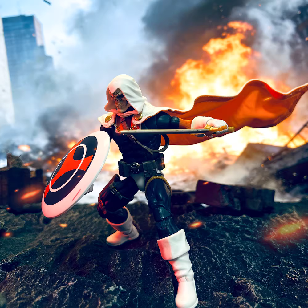 Custom 1/12 Clothing Cloak for Marvel Legends Taskmaste