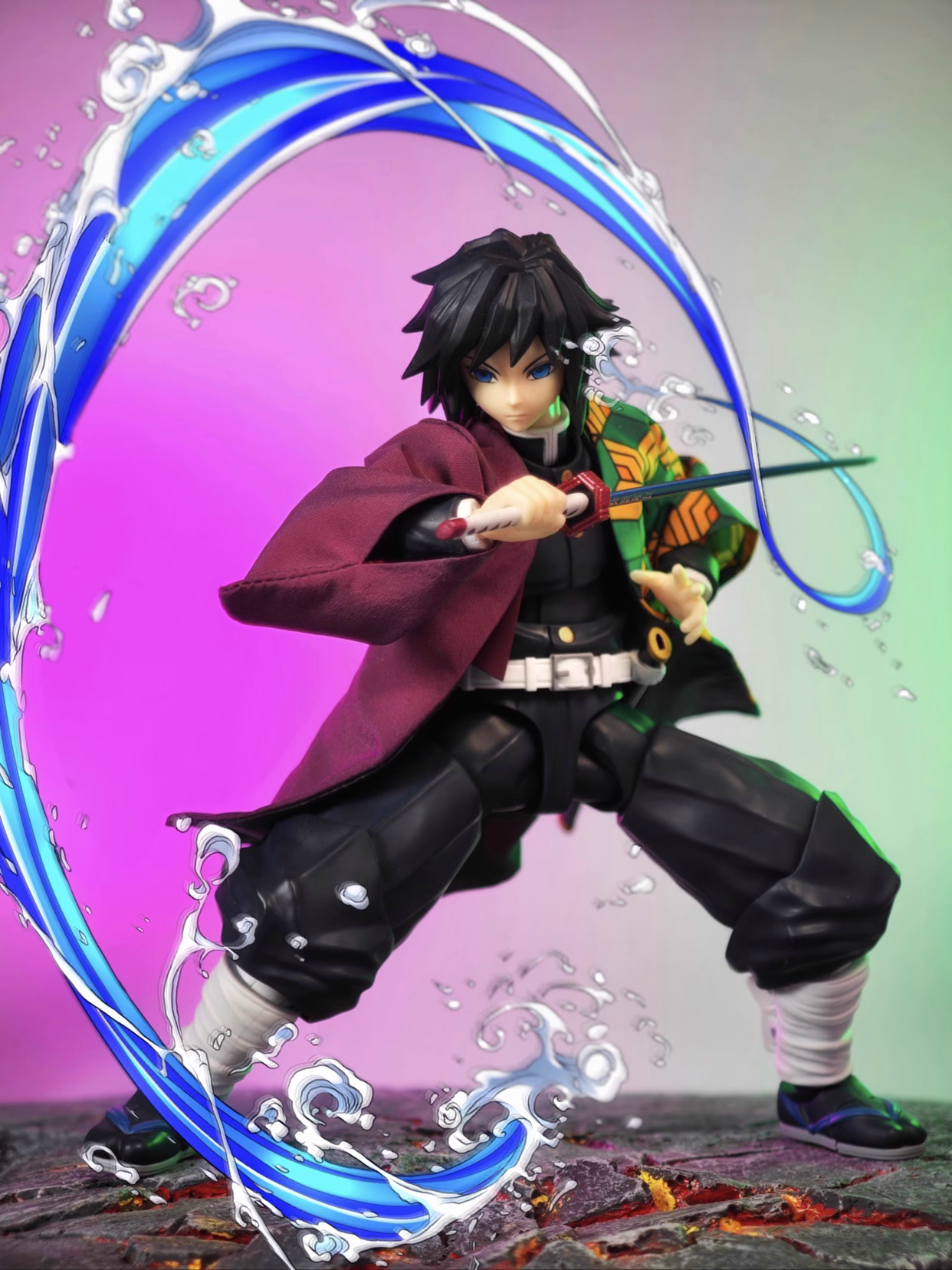 Custom 1/12 Clothing Accessories for SHF Giyu Tomioka