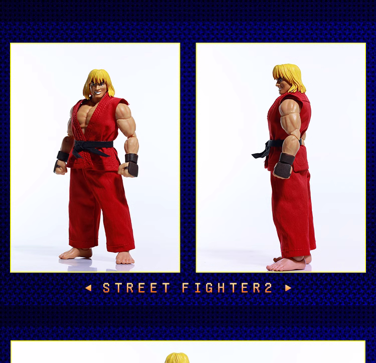 Custom 1/12 Clothing Accessories For Jada Ryu and Ken