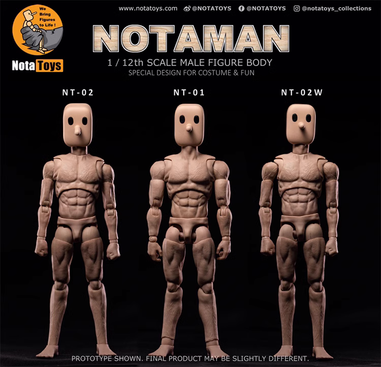 Notaman 1/12 6 inch figure body