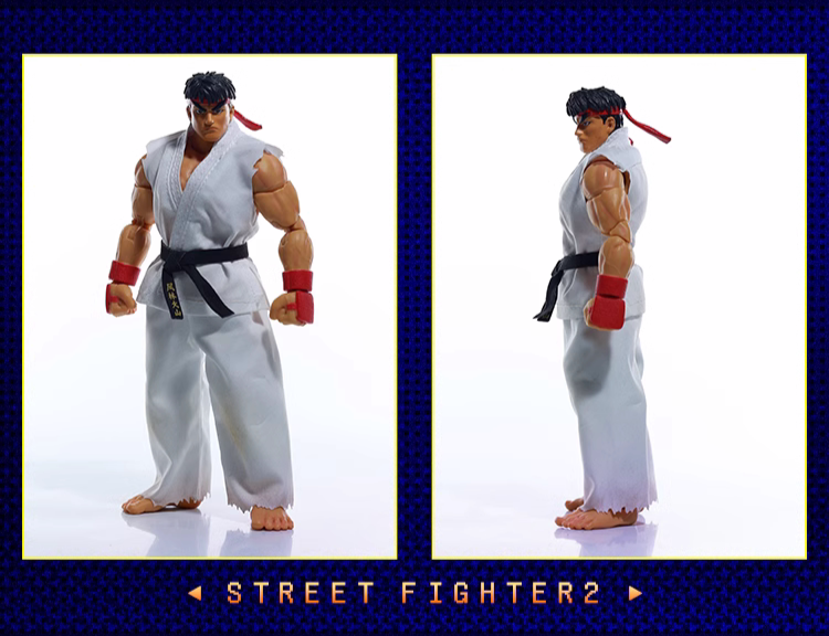 Custom 1/12 Clothing Accessories For Jada Ryu and Ken