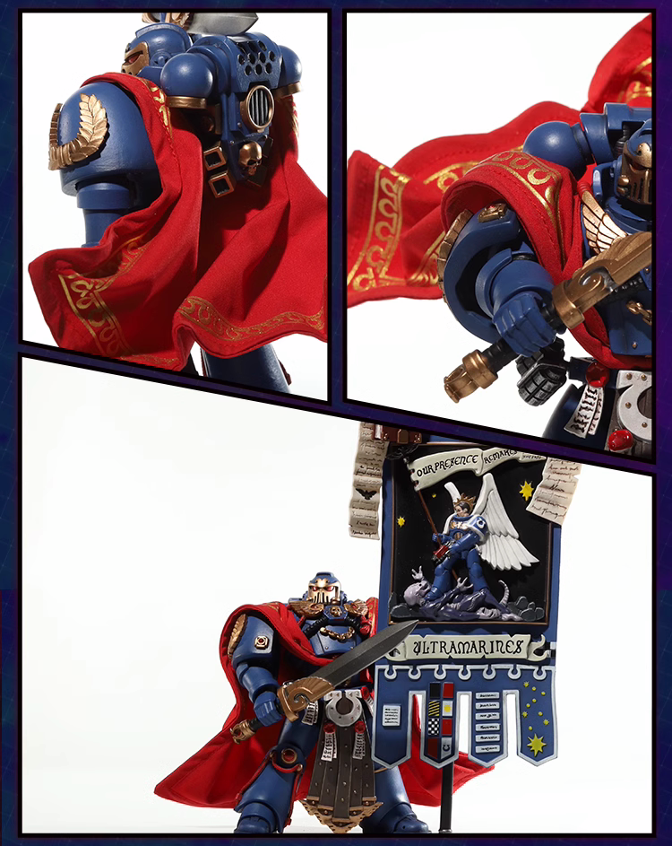 Custom 1/12 Clothing Accessories for Ultramarines Honour Guard Accessories