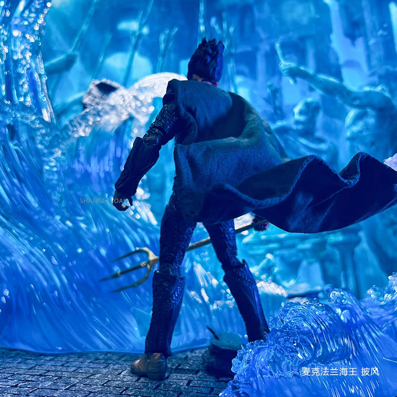 Custom 1/12 Clothing Accessories for Mcfarlane Aquaman Cloak 1/12