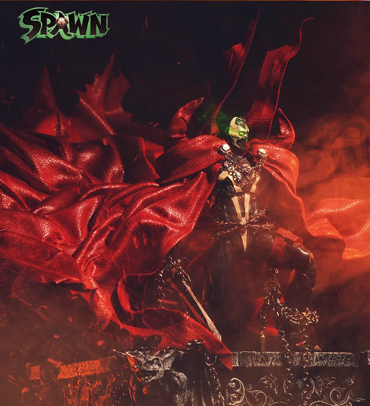 Custom 1/12 Clothing Accessories for McFarlane Spawn Cape & two chains