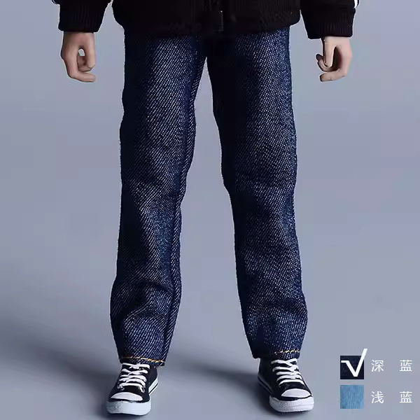 Custom 1/12 Clothing Accessories Jeans for 1/12 6 inch figure
