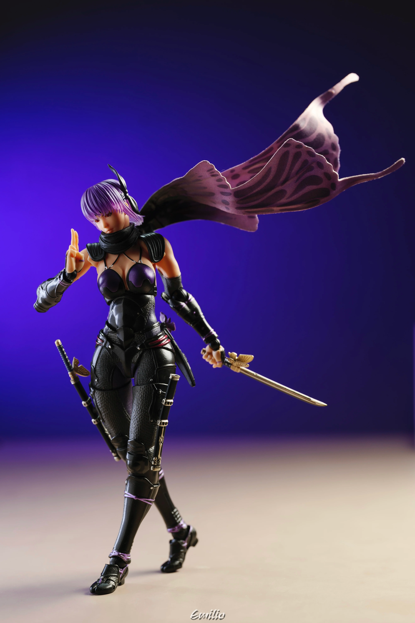 Custom 1/12 Clothing Scarf for Revoltech Ninja Gaiden Ayane