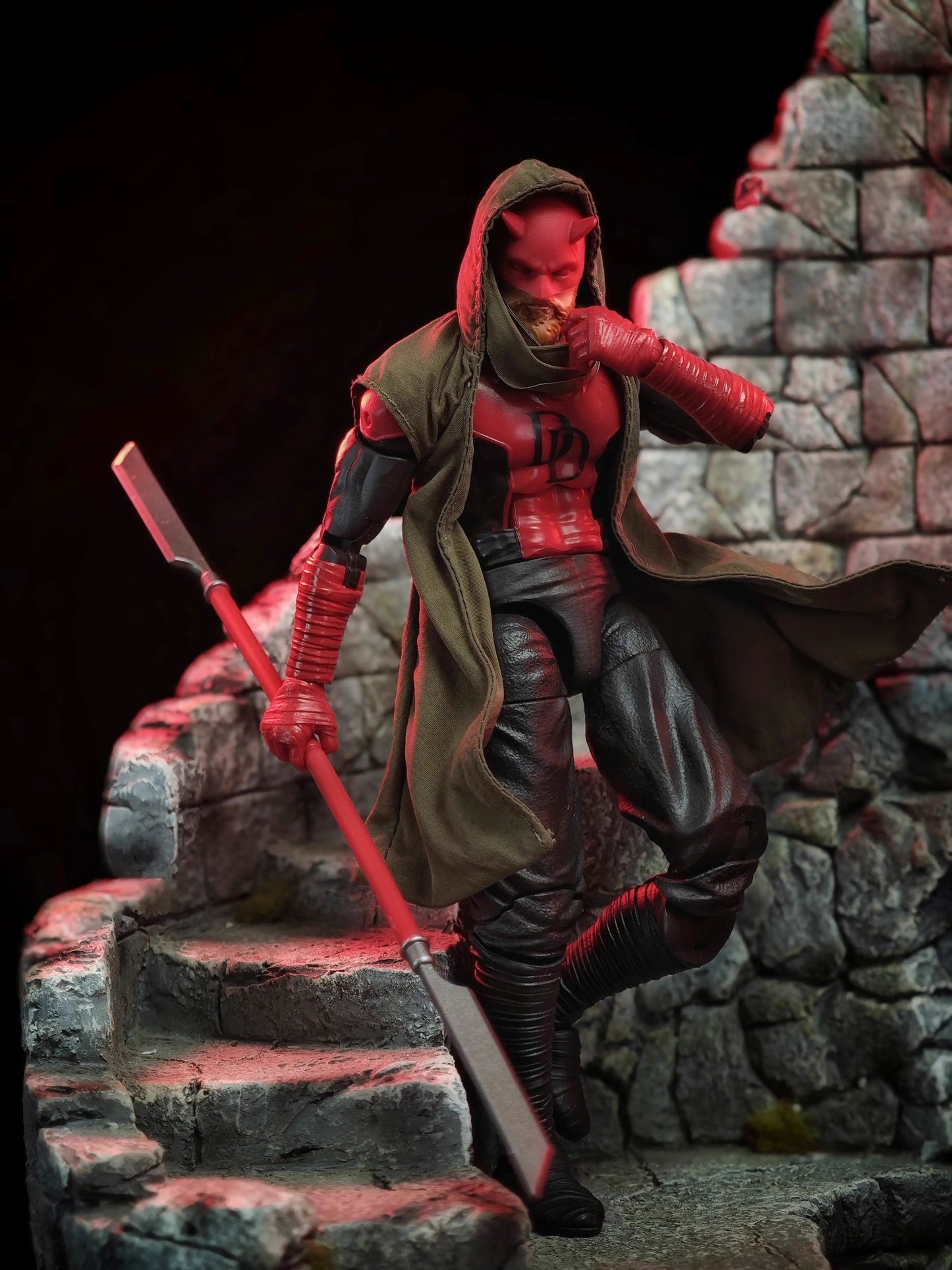 Custom 1/12 Clothing Accessories Cloth for Mafex / Marvel legions Daredevil