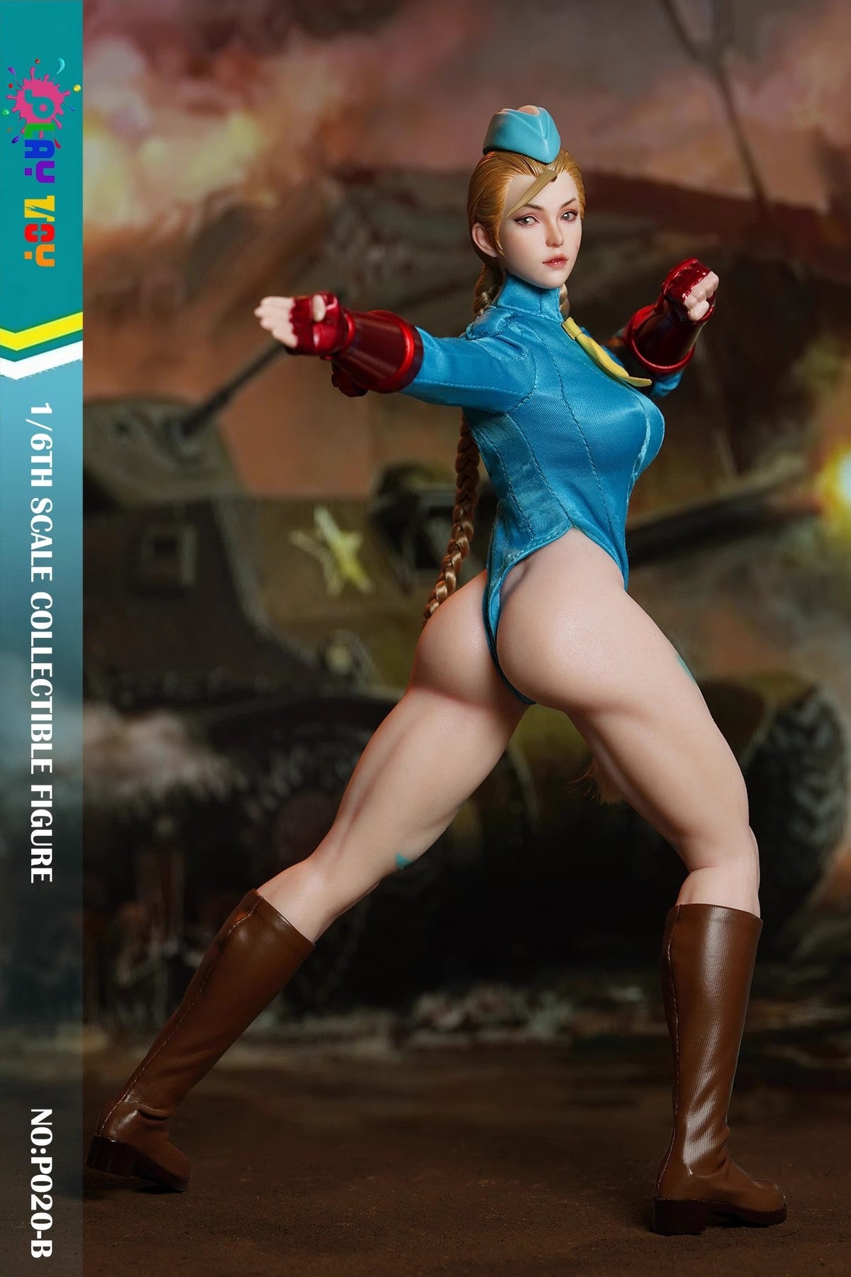 (Pre-Order) PLAY TOY 1/6 Goddess of Fighting P020-B Street Fighter Seamless Figure